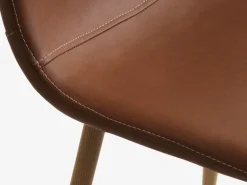 ALSTED L160 tafel eiken + 4 JONSTRUP stoelen cognac/eiken