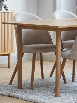 ALSTED L160 tafel eiken + 4 THORUP stoelen beige