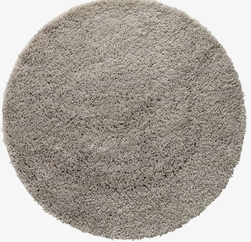 Badmat KARLSTAD Ø70 lichtgrijs