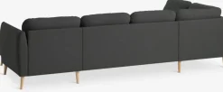Bank AARHUS hoek links donkergrijze stof