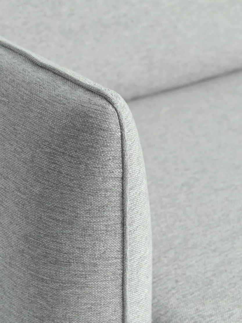 Bank AARHUS hoek links lichtgrijze stof