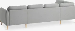 Bank AARHUS hoek links lichtgrijze stof