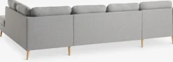 Bank AARHUS hoek rechts lichtgrijze stof