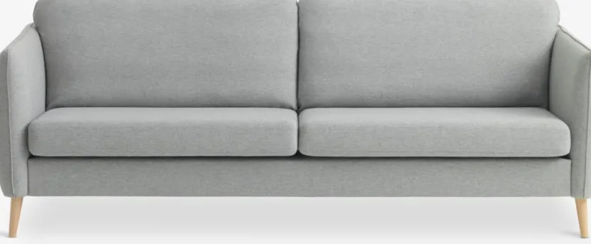 Bank AARHUS 3-zits lichtgrijze stof