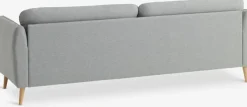 Bank AARHUS 3-zits lichtgrijze stof