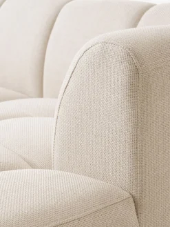 Bank ALLESE chaise longue rechts beige stof