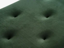 Bank BADSTED met opbergruimte fluweel donkergroen/zwart