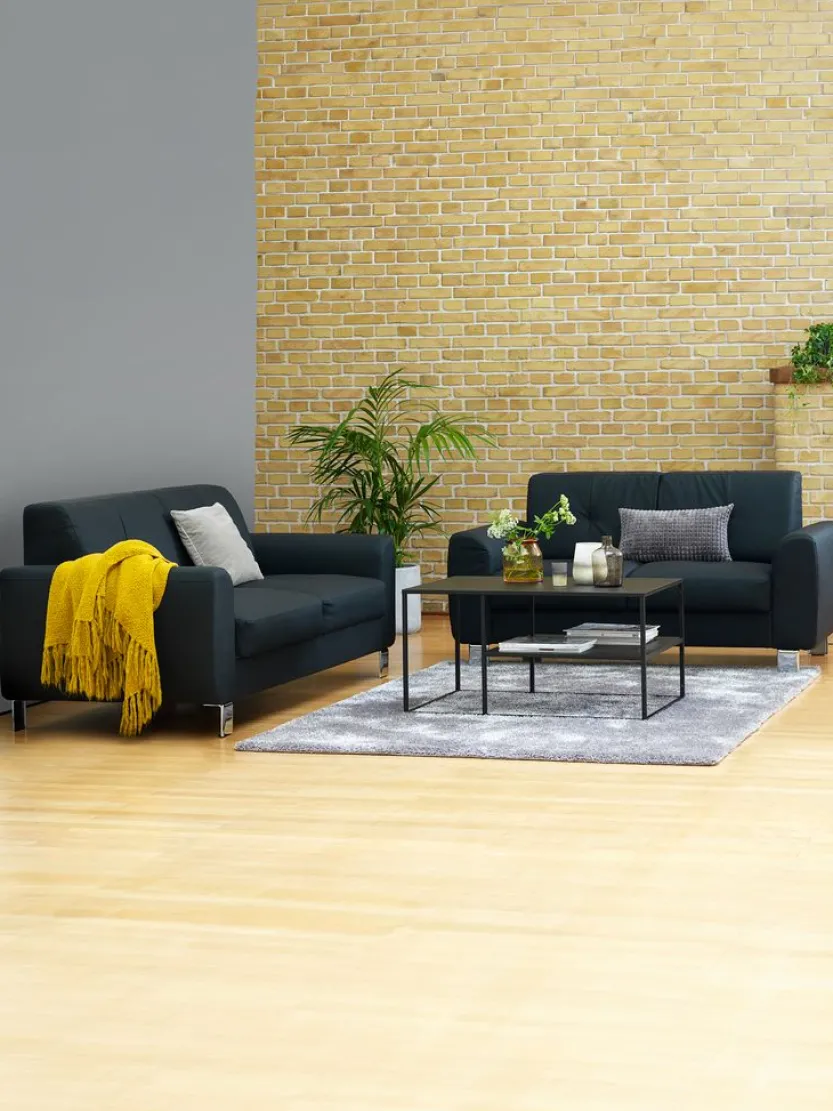 Bank DAMHALE 2 stuks zwart