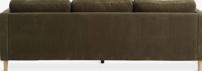 Bank FALSLEV chaise longue corduroy olijfgroen