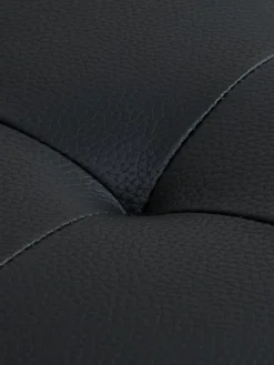 Bank FALSLEV chaise longue zwart kunstleer