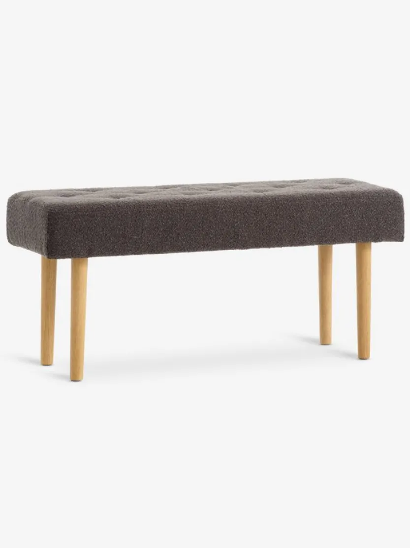 Bank HAGEBRO donkergrijze stof/naturel