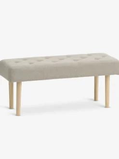 Bank HAGEBRO zandkleurige stof/naturel