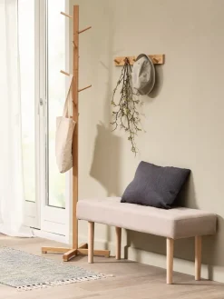 Bank HAGEBRO zandkleurige stof/naturel