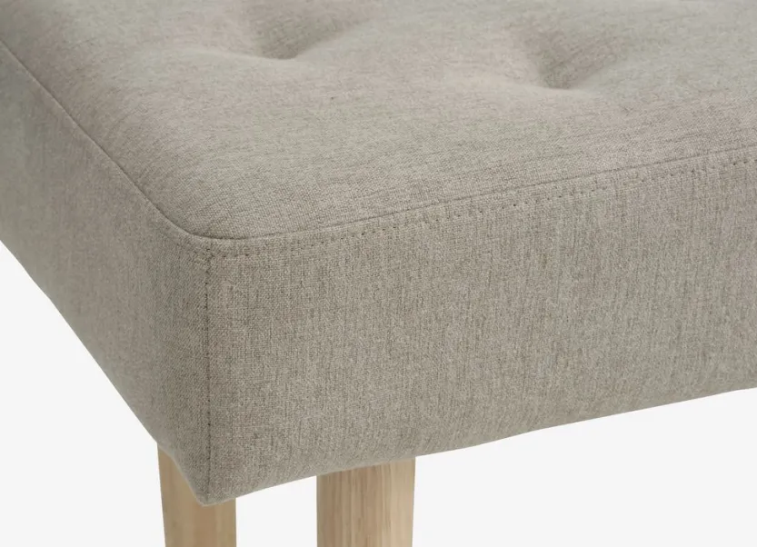 Bank HAGEBRO zandkleurige stof/naturel