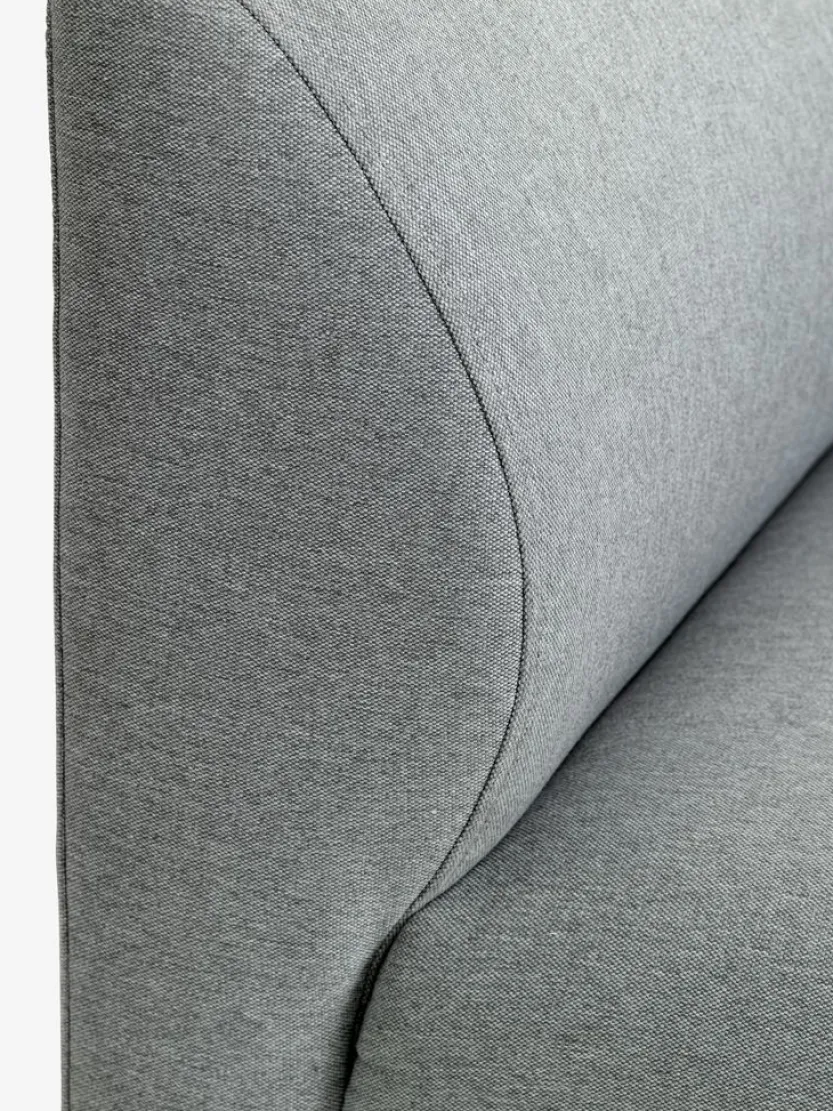 Bank KARE chaise longue links lichtgrijs