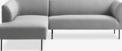Bank KARE chaise longue links lichtgrijs