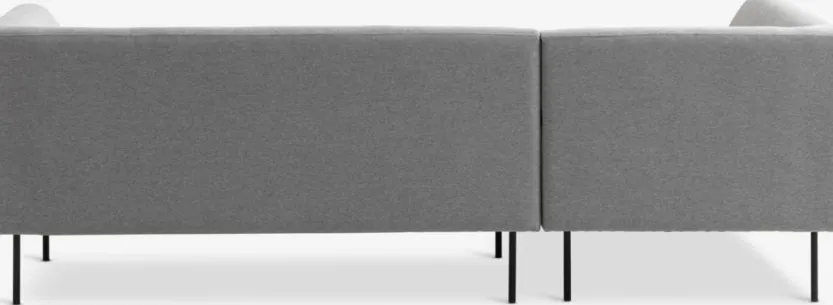 Bank KARE chaise longue links lichtgrijs