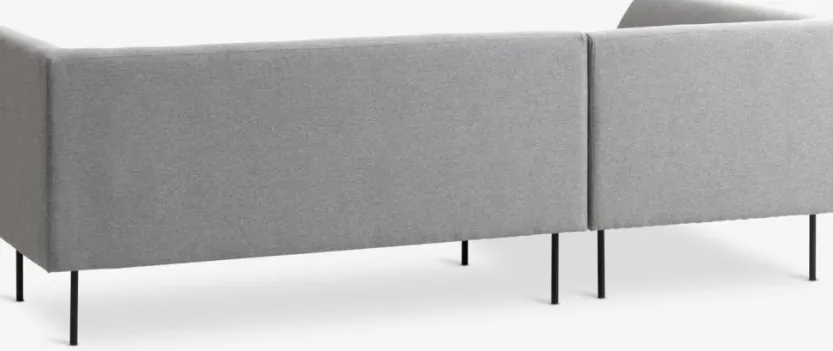 Bank KARE chaise longue links lichtgrijs