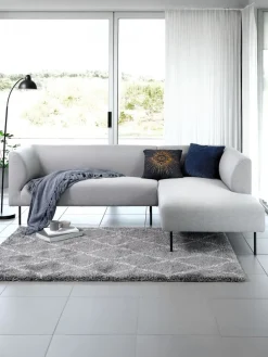 Bank KARE chaise longue rechts lichtgrijs