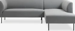 Bank KARE chaise longue rechts lichtgrijs