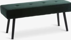 Bank RJUKAN fluweel donkergroen/zwart