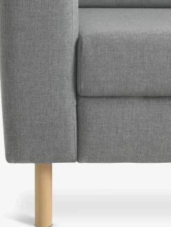 Bank SVALBARD chaise longue lichtgrijs