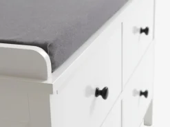 Bank TERPET 4 lades met kussen wit