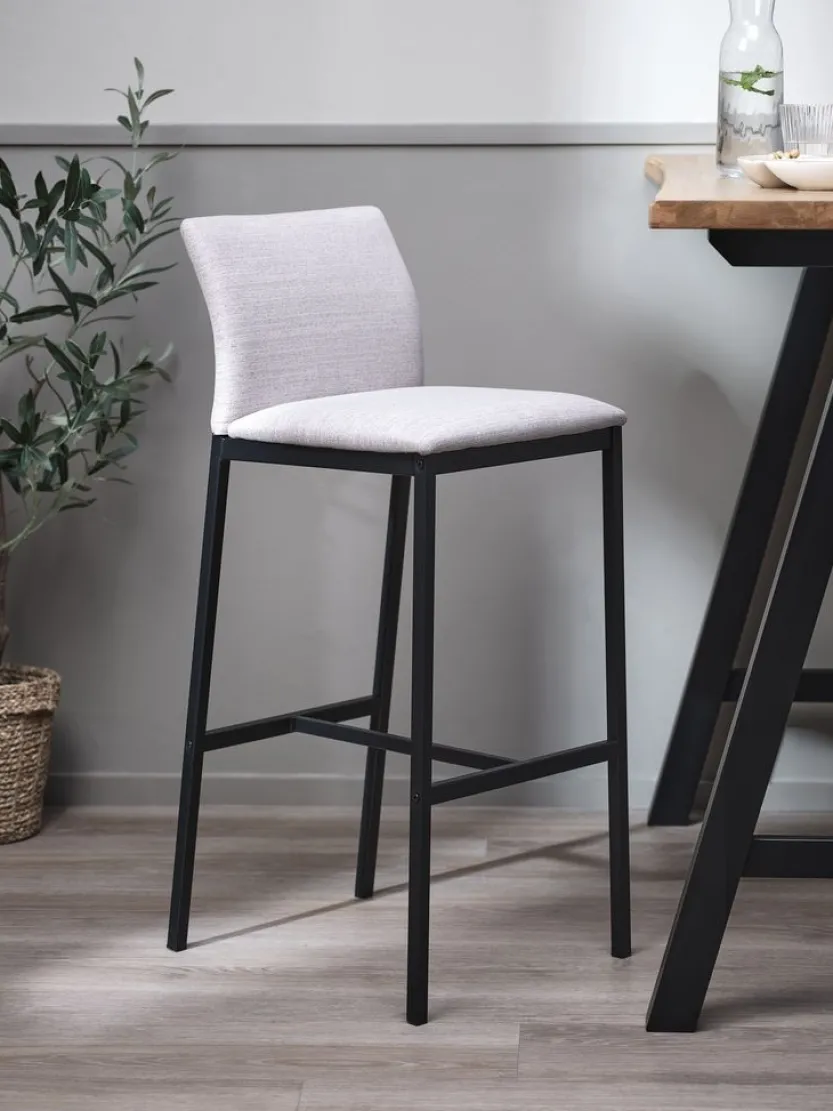 Barkruk ARNUM beige/zwart