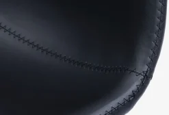 Barkruk BROAGER zwart kunstleer/chroom