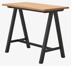 Bartafel SANDBY 71x128 naturel eiken/zwart