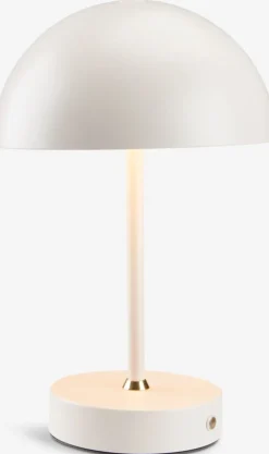 Batterijlamp KENT Ø16xH25cm grijs met touch en timer