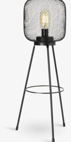 Batterijlamp VANNRIKSE Ø24xH59cm zwart