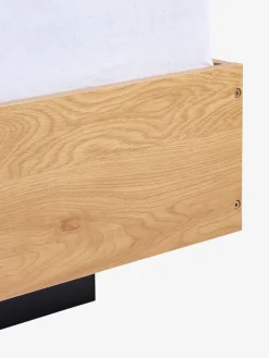 Bedframe ELLINGE 140x200 met opbergruimte eiken kleur