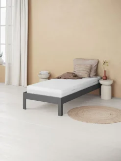 Bedframe KILDEN 90x200 donkergrijs