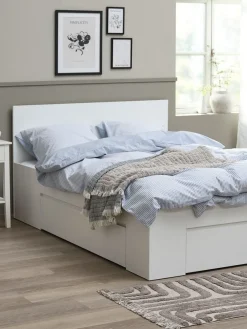 Bedframe LIMFJORDEN 140x200 3 lades wit