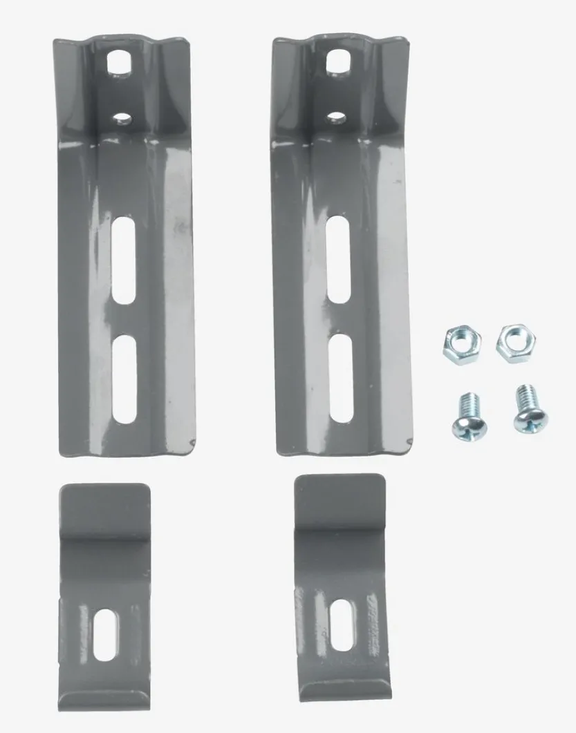 Beugels voor lamellen 2 stuks grijs