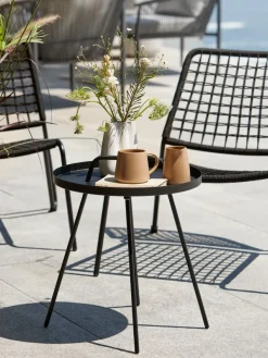 Bijzettafel IDRE Ø45xH52 zwart