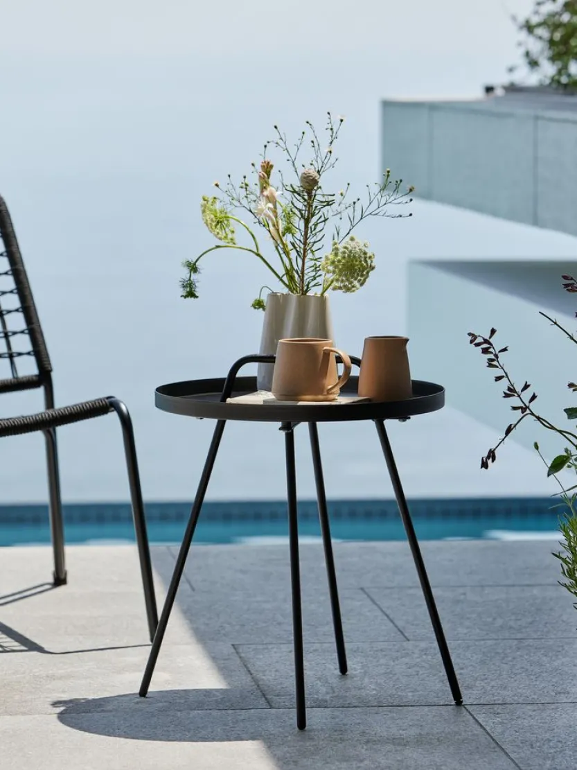 Bijzettafel IDRE Ø45xH52 zwart