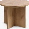 Bijzettafel KALVEHAVE Ø55 eiken kleur