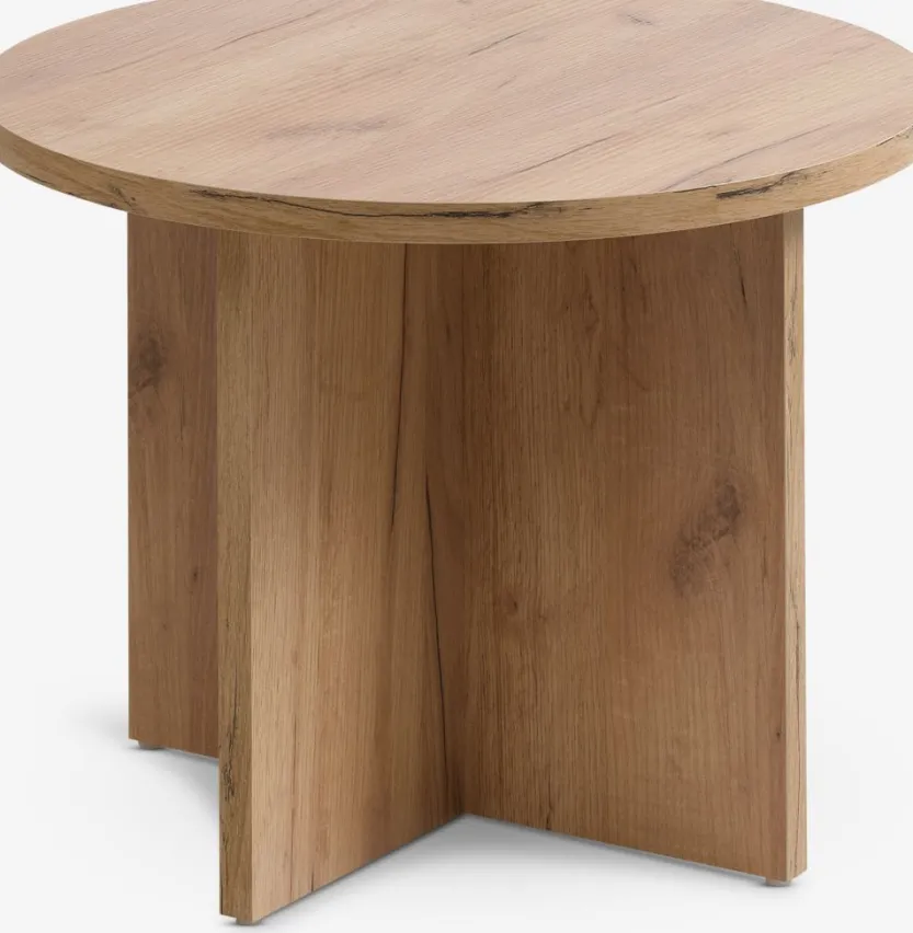 Bijzettafel KALVEHAVE Ø55 eiken kleur