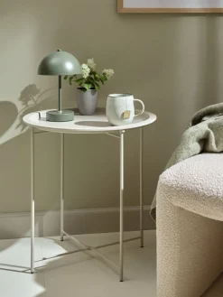 Bijzettafel RANDERUP Ø47 lichtzand