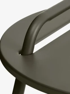 Bijzettafel STAE Ø40 met handvat olijfgroen