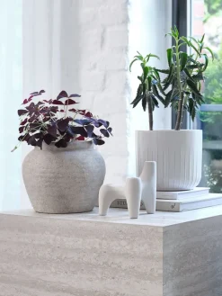 Bloempot KNUDSEN Ø20xH18 cm wit