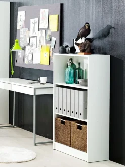 Boekenkast HORSENS 3 schappen breed wit