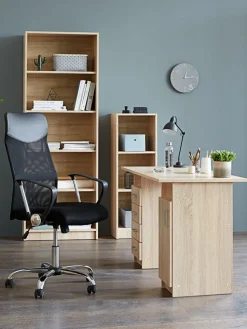 Boekenkast HORSENS 5 schappen licht eiken kleur