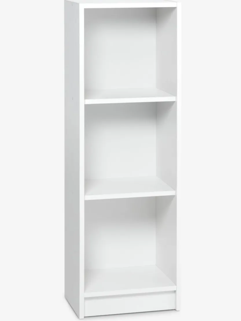Boekenkast HORSENS 3 schappen smal wit