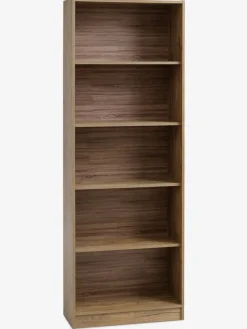 Boekenkast HORSENS 5 schappen wild eiken