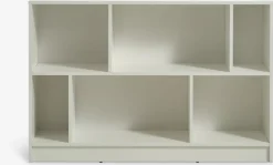 Boekenkast MOSBJERG 6 schappen wit