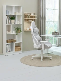 Boekenkast MOSBJERG 10 schappen wit