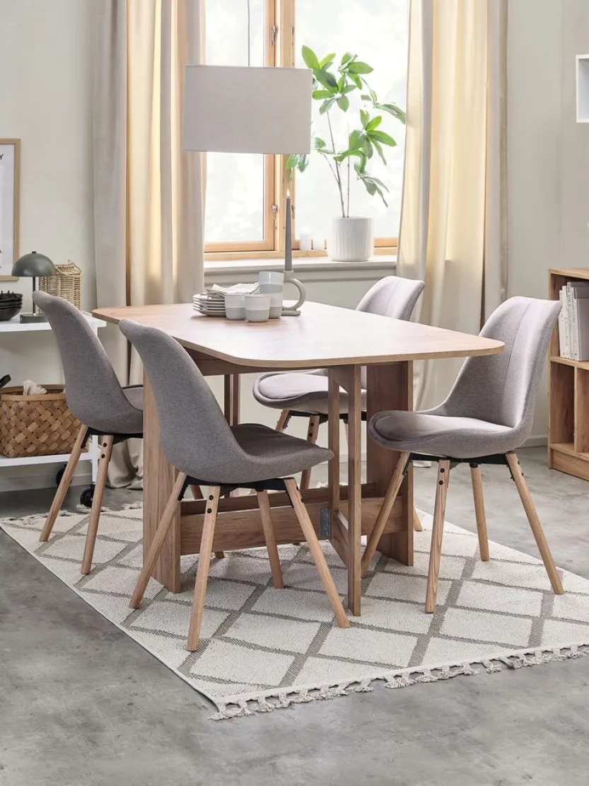 Boekenkast MOSBJERG 6 schappen eiken kleur